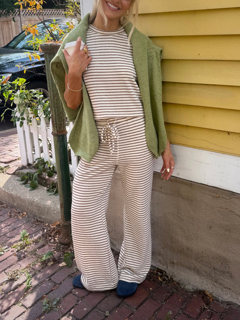 Nantucket Striped Pant // Driftwood